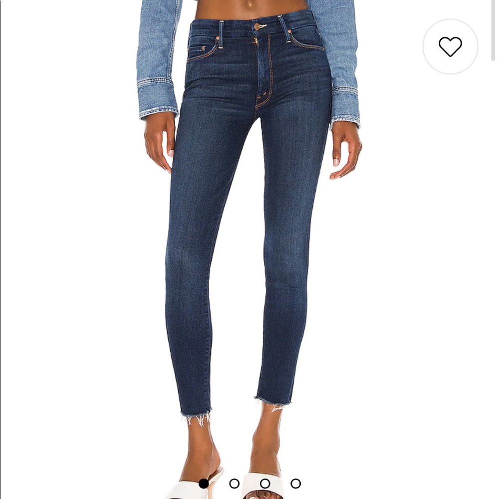 Mother “The Looker” frayed jeans
